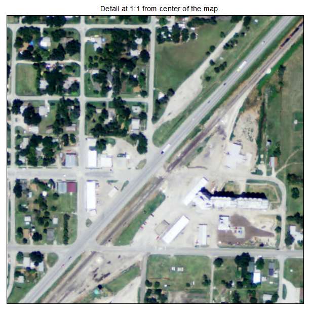 Walton, Kansas aerial imagery detail