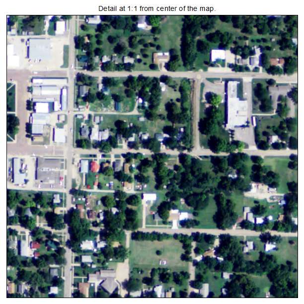 Washington, Kansas aerial imagery detail