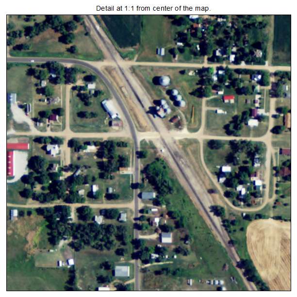 Webber, Kansas aerial imagery detail