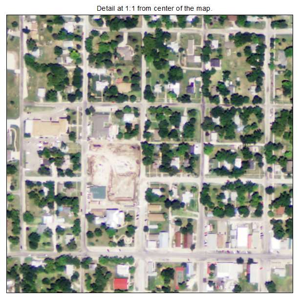 Westmoreland, Kansas aerial imagery detail