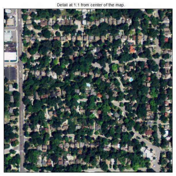 Westwood Hills, Kansas aerial imagery detail