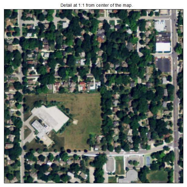 Westwood, Kansas aerial imagery detail