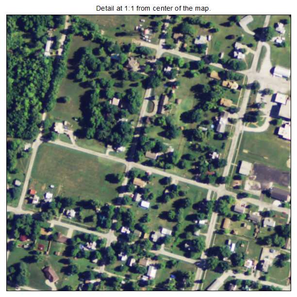 Wetmore, Kansas aerial imagery detail
