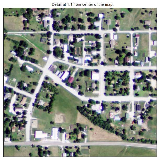 Wheaton, Kansas aerial imagery detail