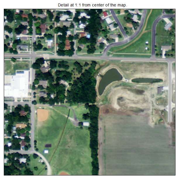 Whitewater, Kansas aerial imagery detail