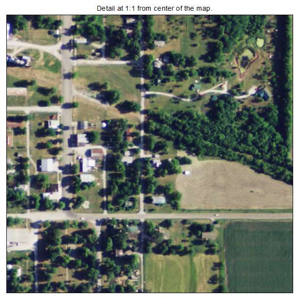 Whiting, Kansas aerial imagery detail