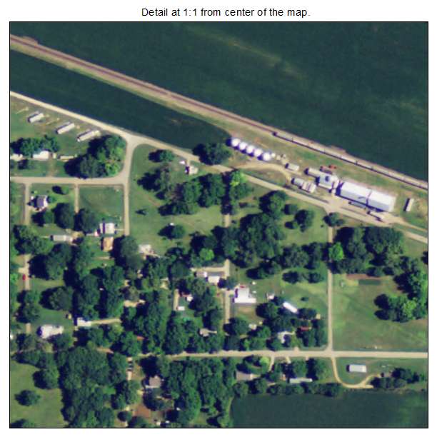 Willard, Kansas aerial imagery detail