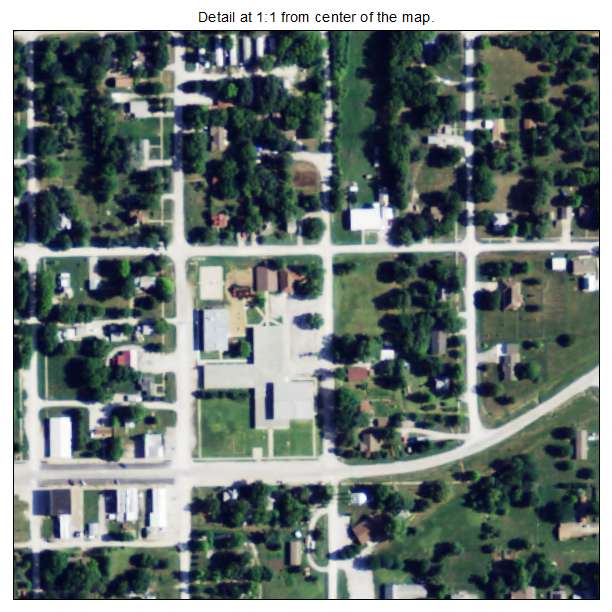 Williamsburg, Kansas aerial imagery detail