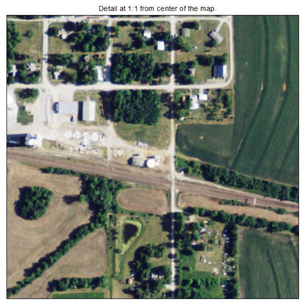 Willis, Kansas aerial imagery detail