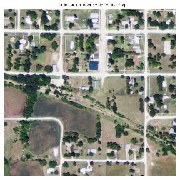 Wilsey, Kansas aerial imagery detail