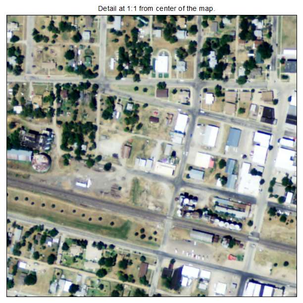 Wilson, Kansas aerial imagery detail
