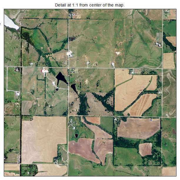 Winfield, Kansas aerial imagery detail
