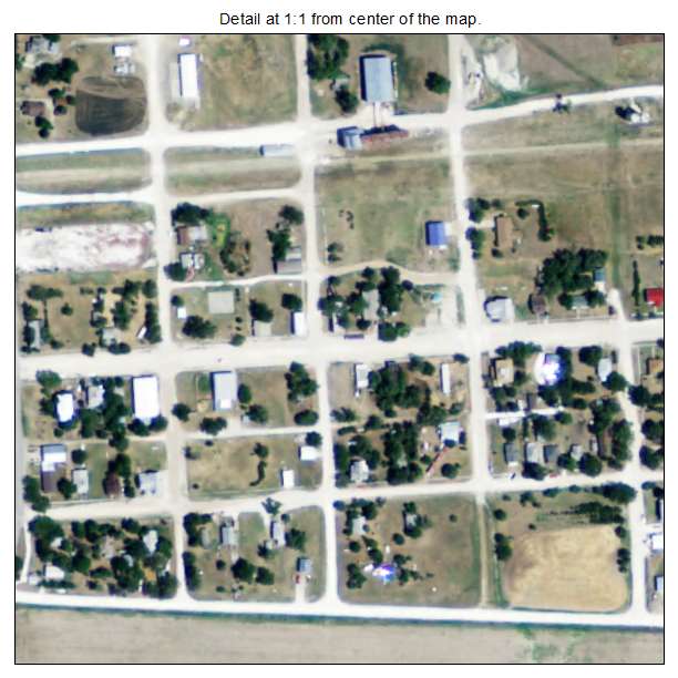 Woodston, Kansas aerial imagery detail