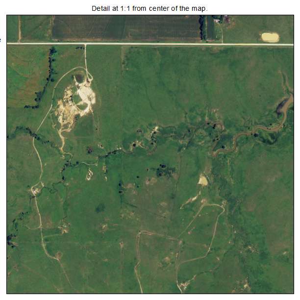 Aerial Photography Map of Yates Center, KS Kansas