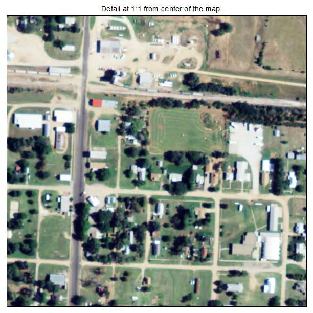 Zenda, Kansas aerial imagery detail