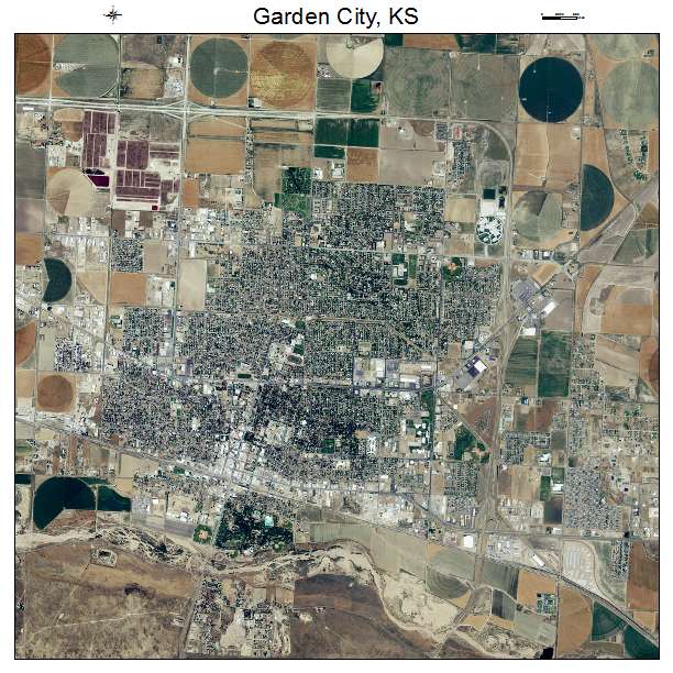 Garden City, KS air photo map