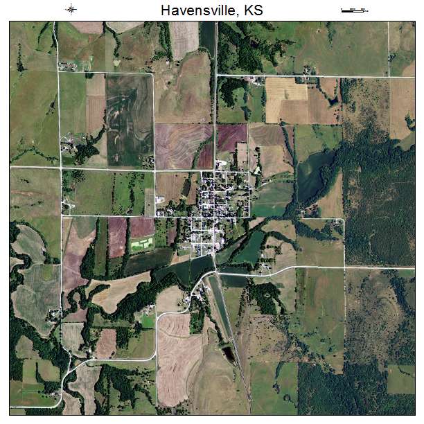 Havensville, KS air photo map