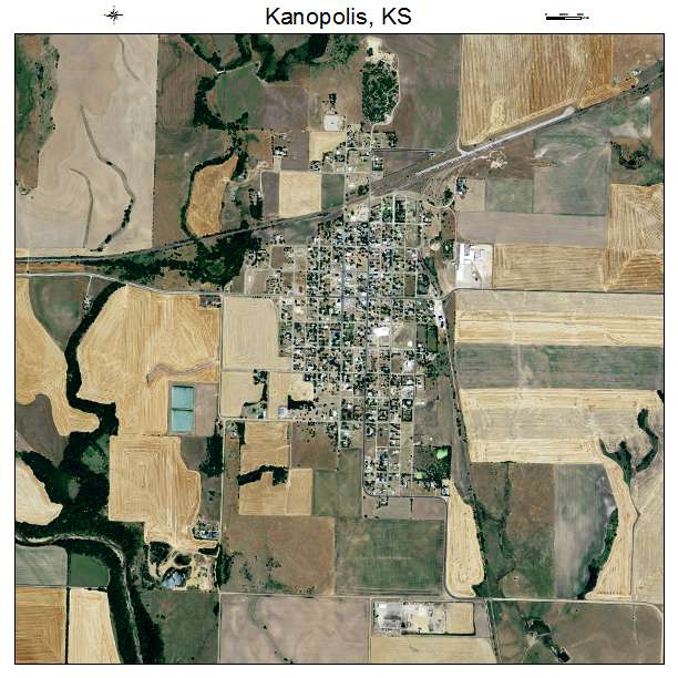 Kanopolis, KS air photo map