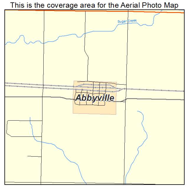 Abbyville, KS location map 