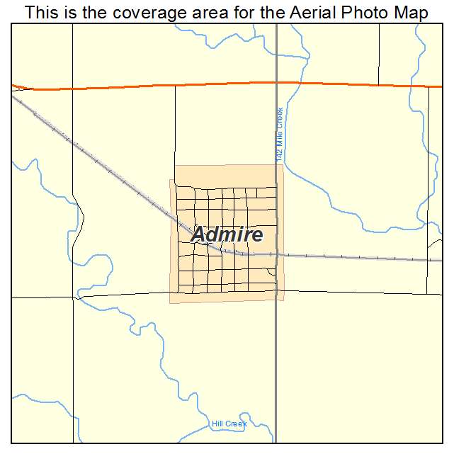 Admire, KS location map 