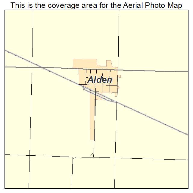 Alden, KS location map 