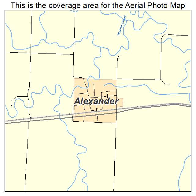 Alexander, KS location map 