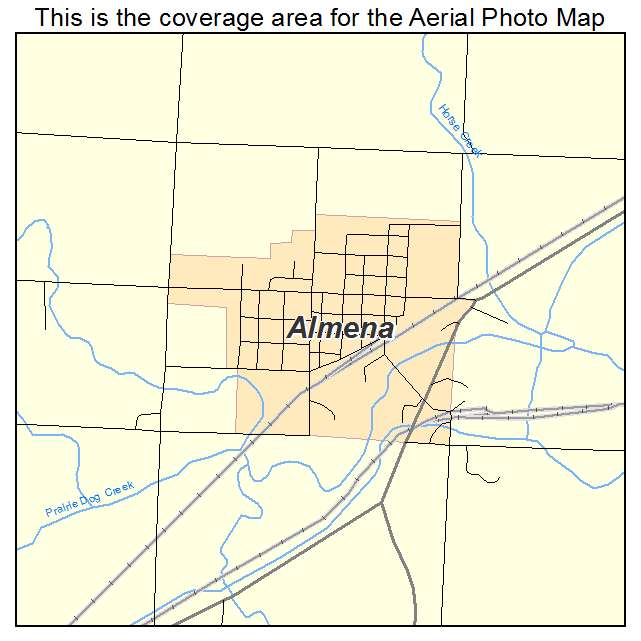 Almena, KS location map 