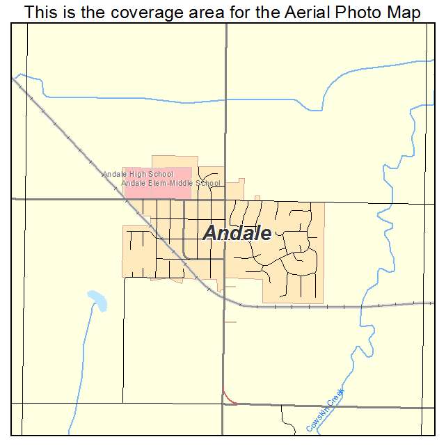 Andale, KS location map 
