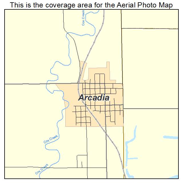 Arcadia, KS location map 
