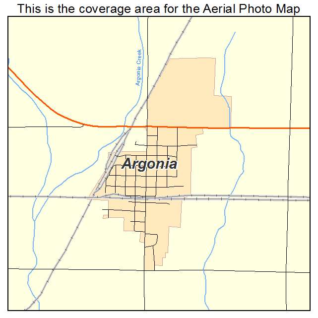 Argonia, KS location map 