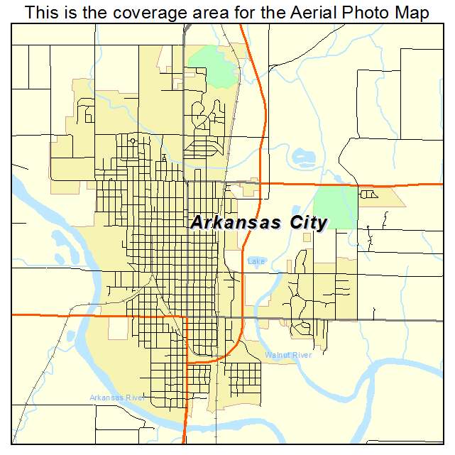 Arkansas City, KS location map 