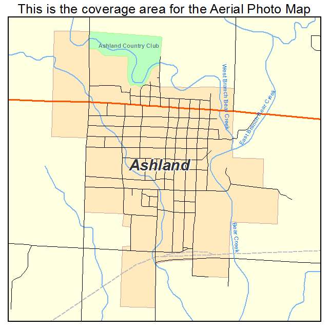 Ashland, KS location map 