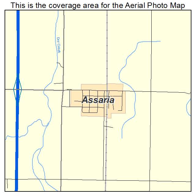 Assaria, KS location map 