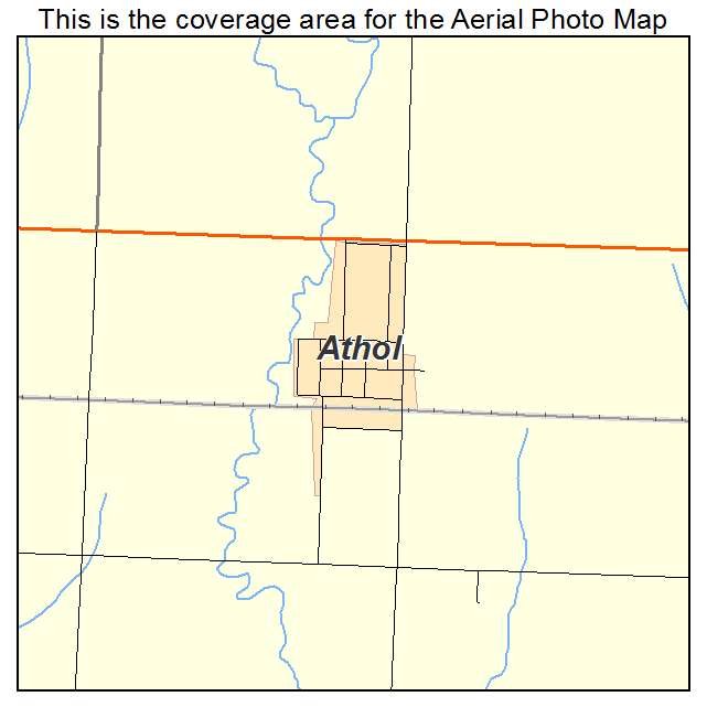 Athol, KS location map 
