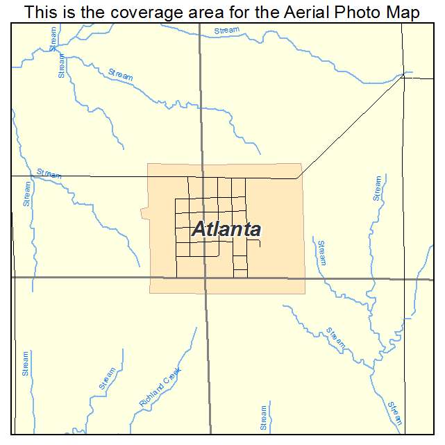 Atlanta, KS location map 