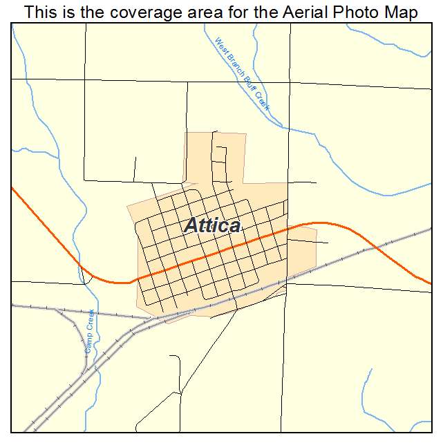Attica, KS location map 