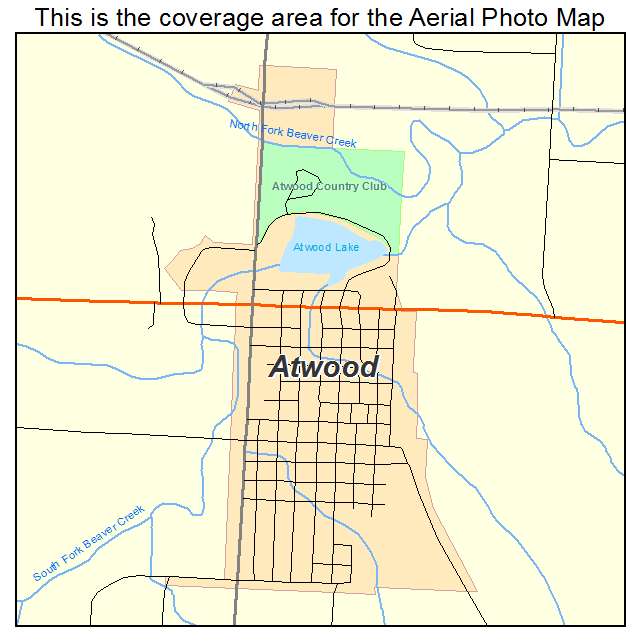 Atwood, KS location map 