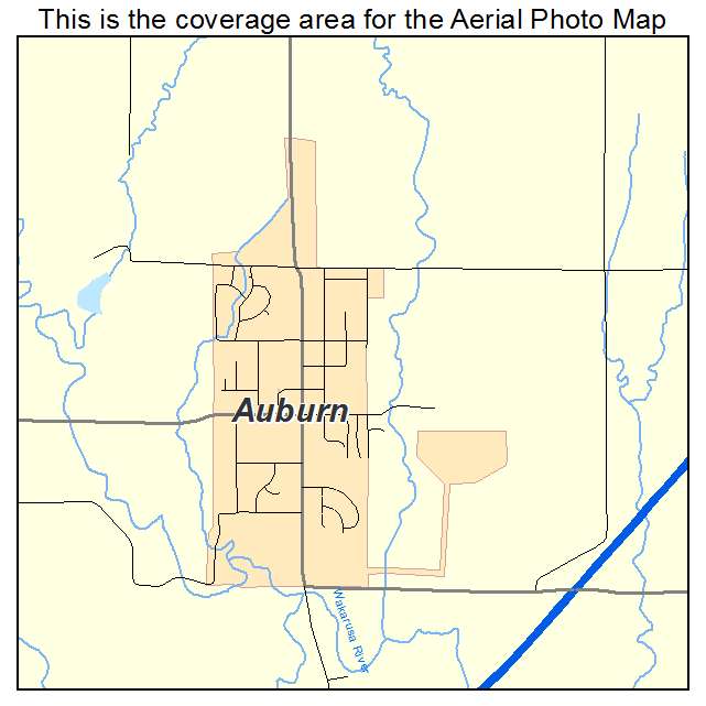 Auburn, KS location map 