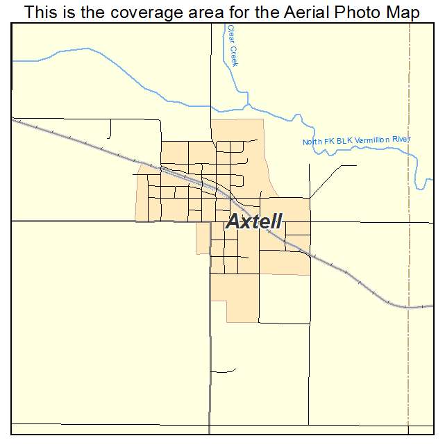 Axtell, KS location map 