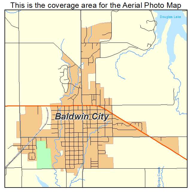 Baldwin City, KS location map 