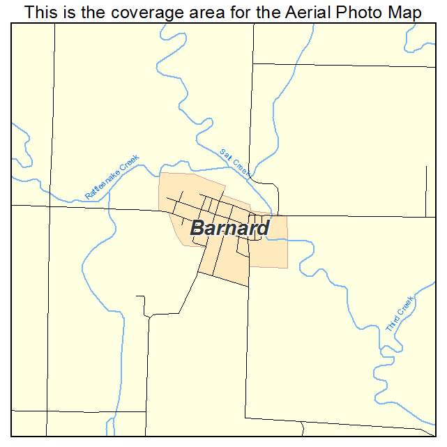 Barnard, KS location map 