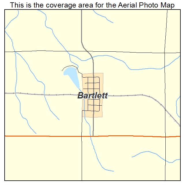 Bartlett, KS location map 