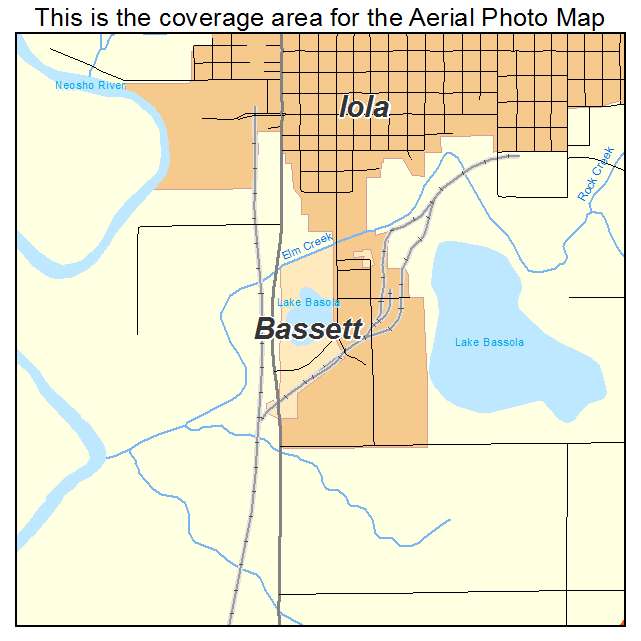 Bassett, KS location map 