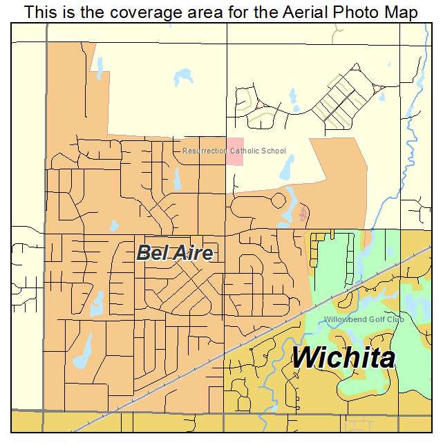 Bel Aire, KS location map 