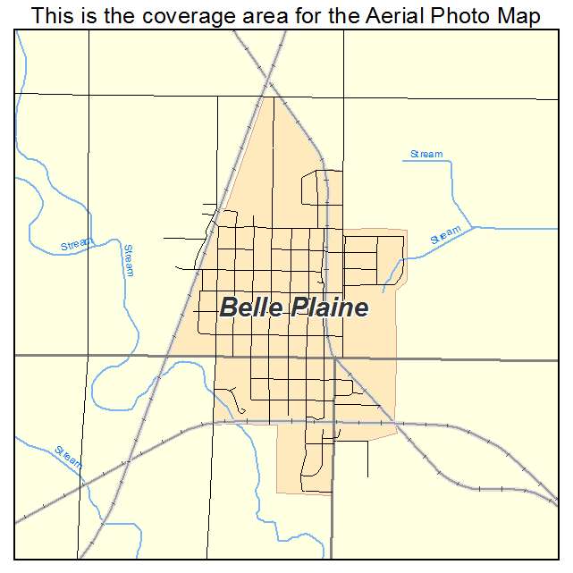 Belle Plaine, KS location map 