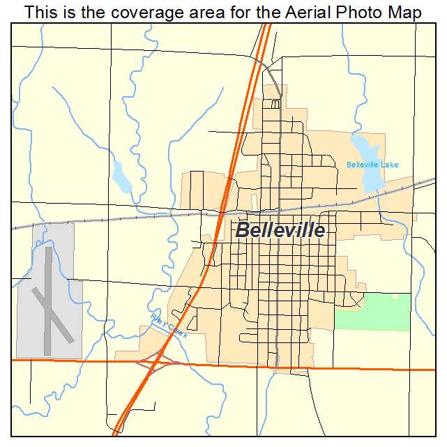 Belleville, KS location map 