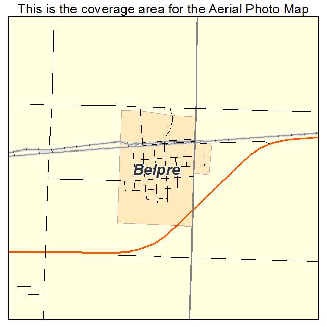 Belpre, KS location map 