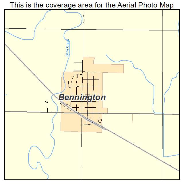 Bennington, KS location map 