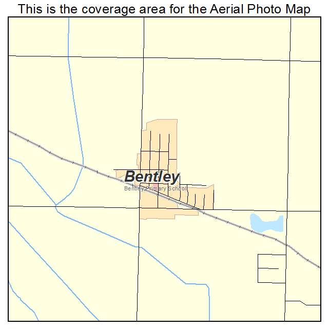 Bentley, KS location map 