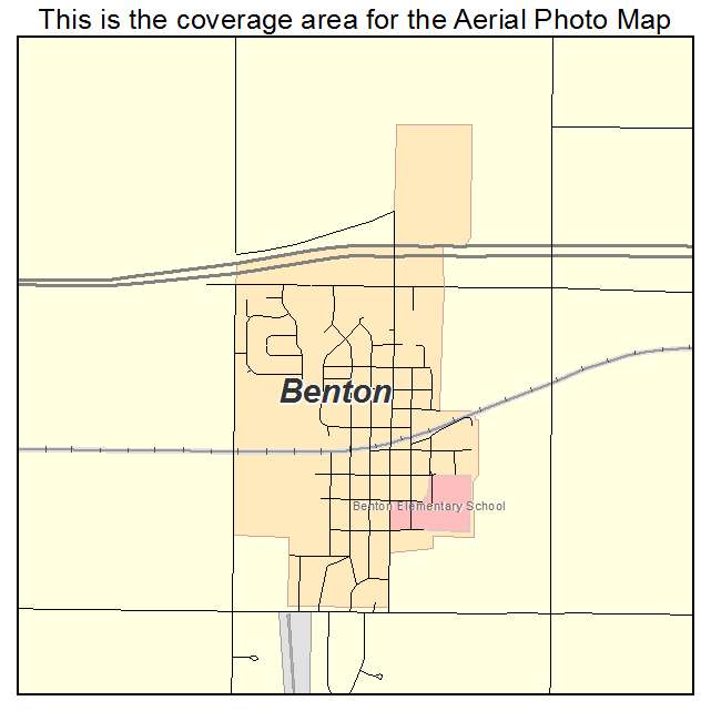 Benton, KS location map 